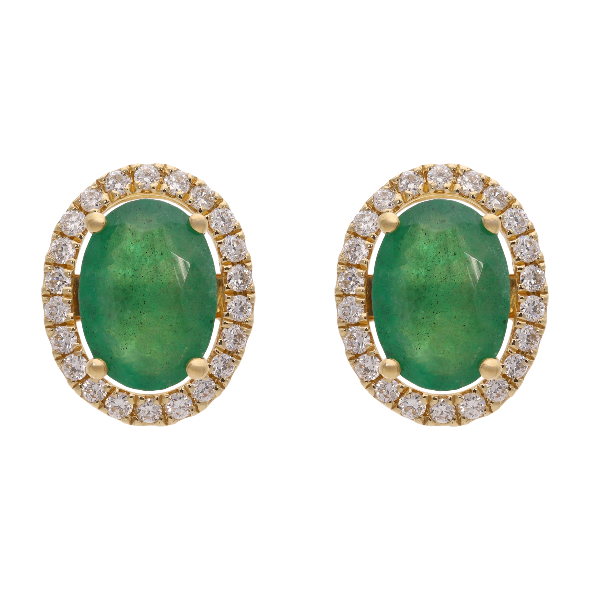 Broquel construíble esmeralda/rubí/zafiro 14K