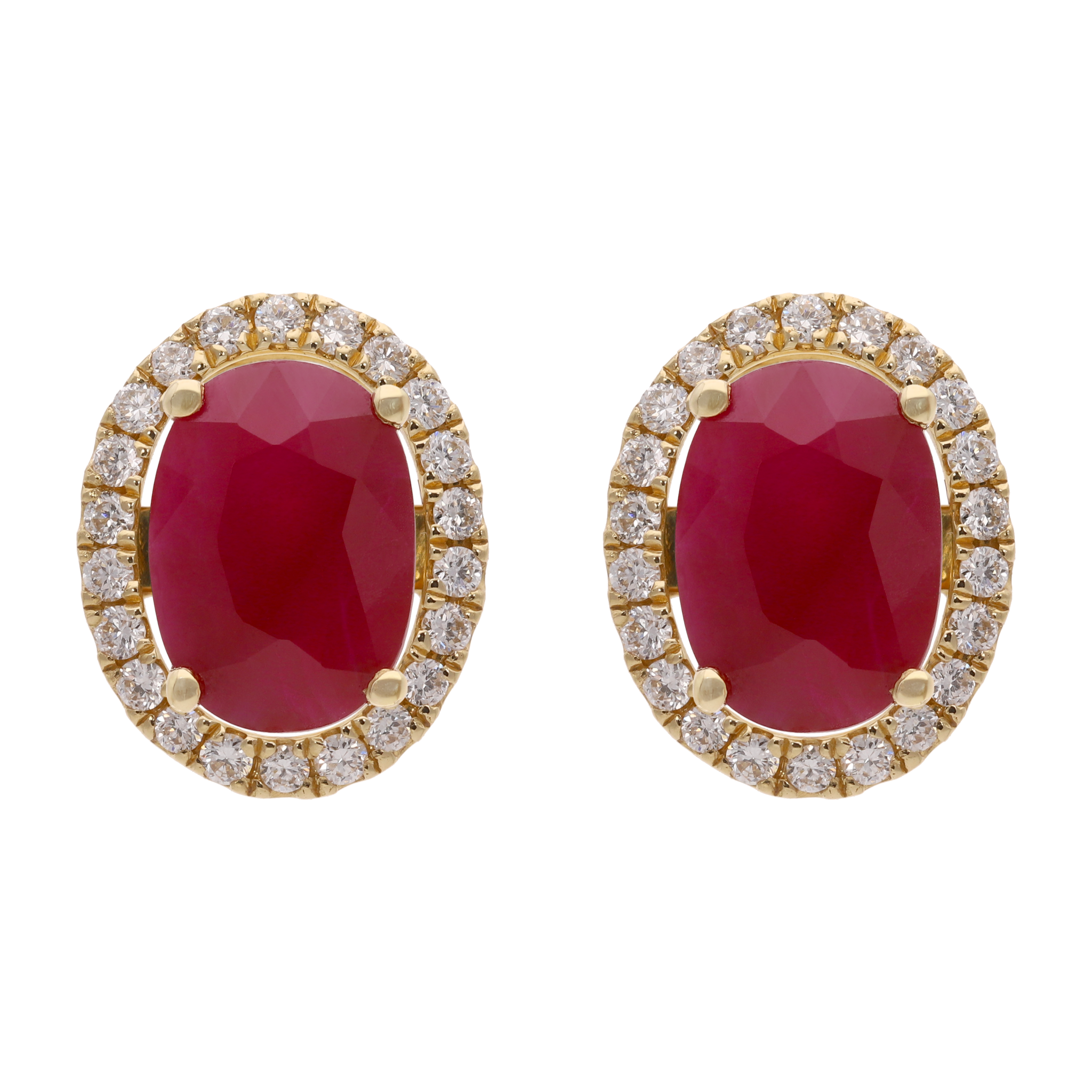 Broquel construíble esmeralda/rubí/zafiro 14K