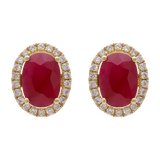 Broquel construíble esmeralda/rubí/zafiro 14K