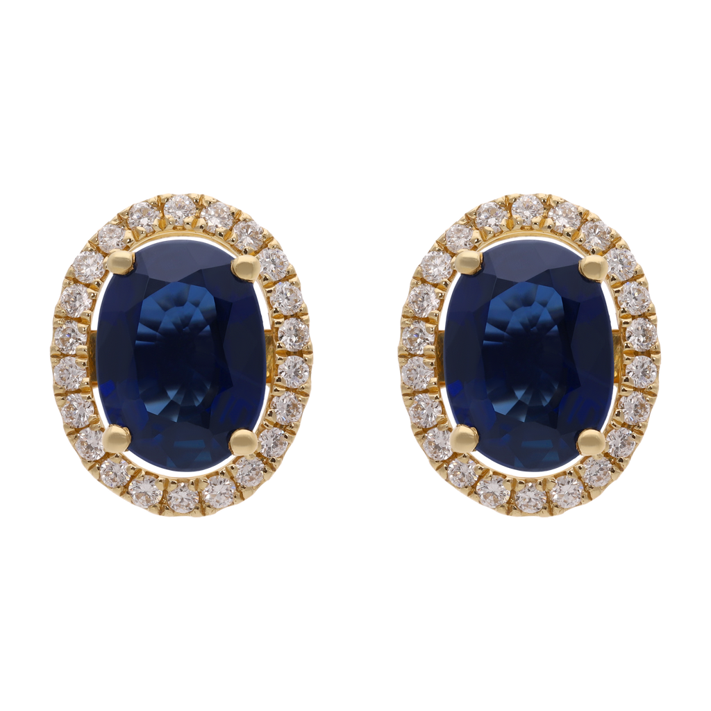 Broquel construíble esmeralda/rubí/zafiro 14K