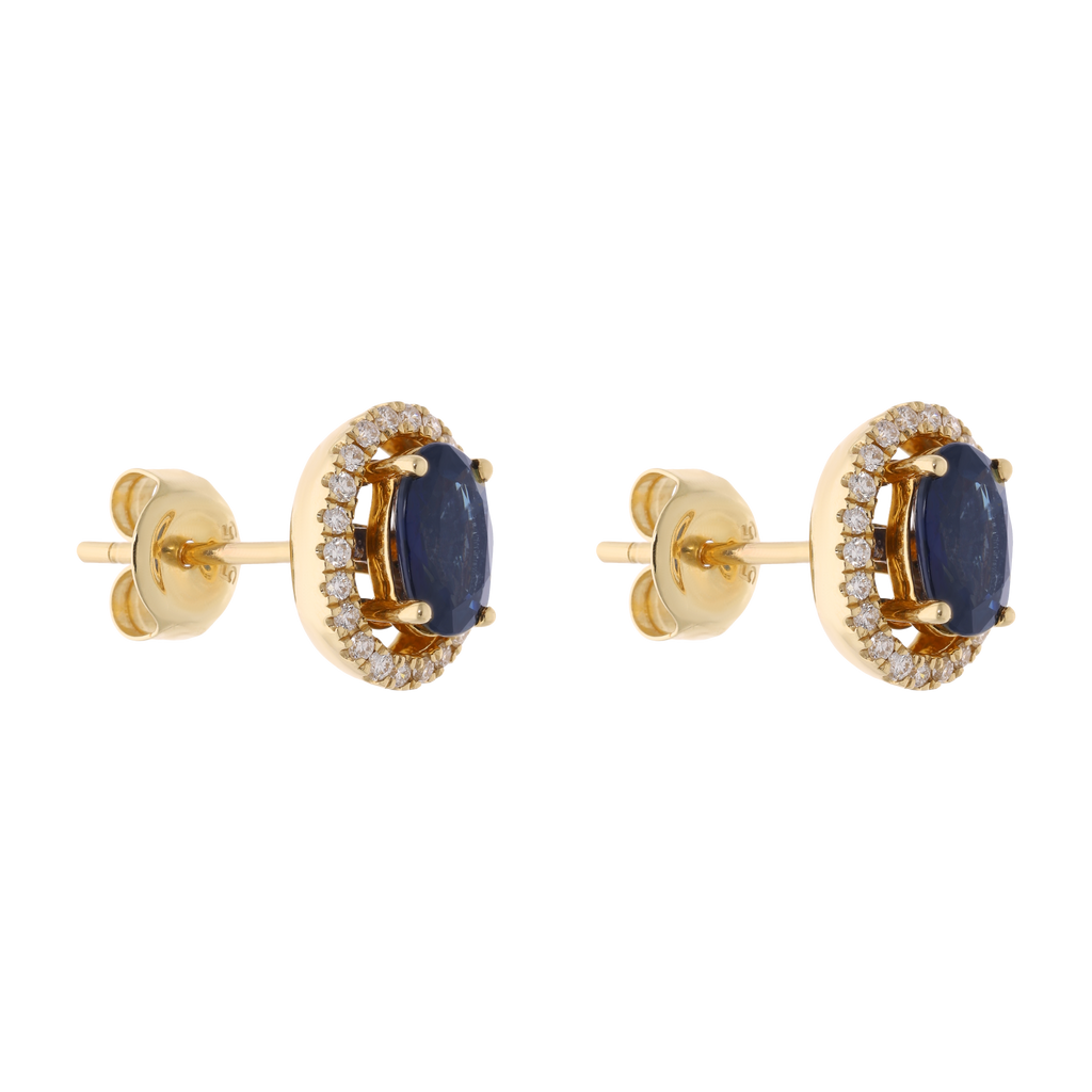 Broquel construíble esmeralda/rubí/zafiro 14K