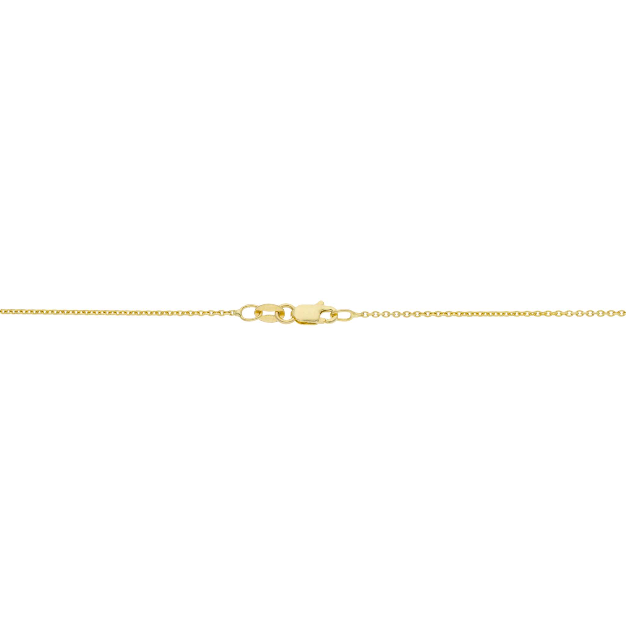 Collar zafiro biselado 14K