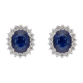 Broquel zafiro 6.64ct brillantes 14K