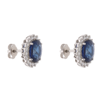 Broquel zafiro 6.64ct brillantes 14K