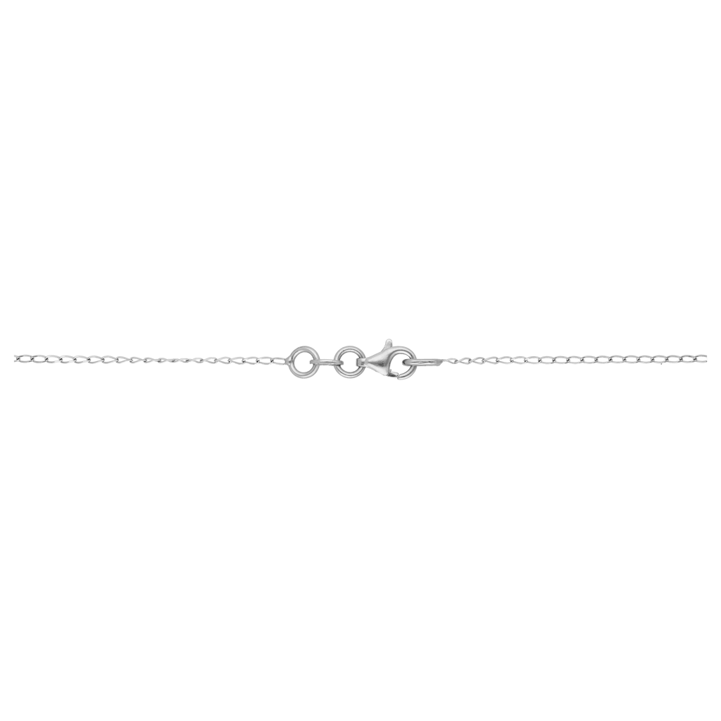 Collar dije cruz zafiros y brillantes 14K