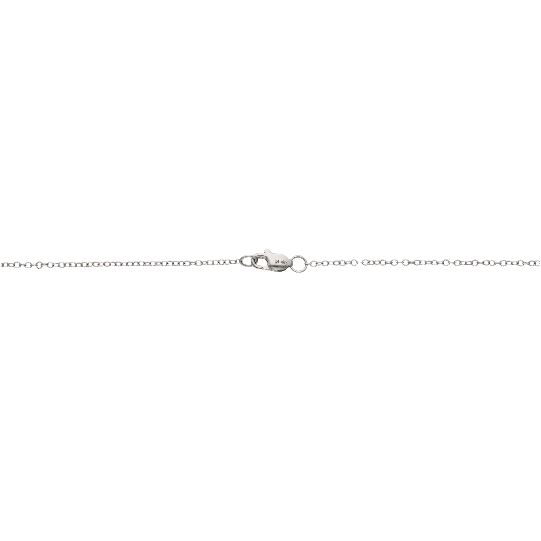Collar tanzanita oval 2.66ct y brillantes 18K