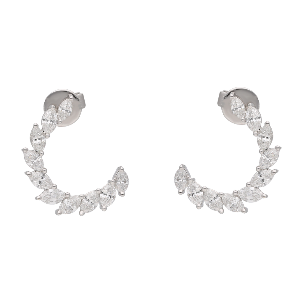 Aretes marquise 14K