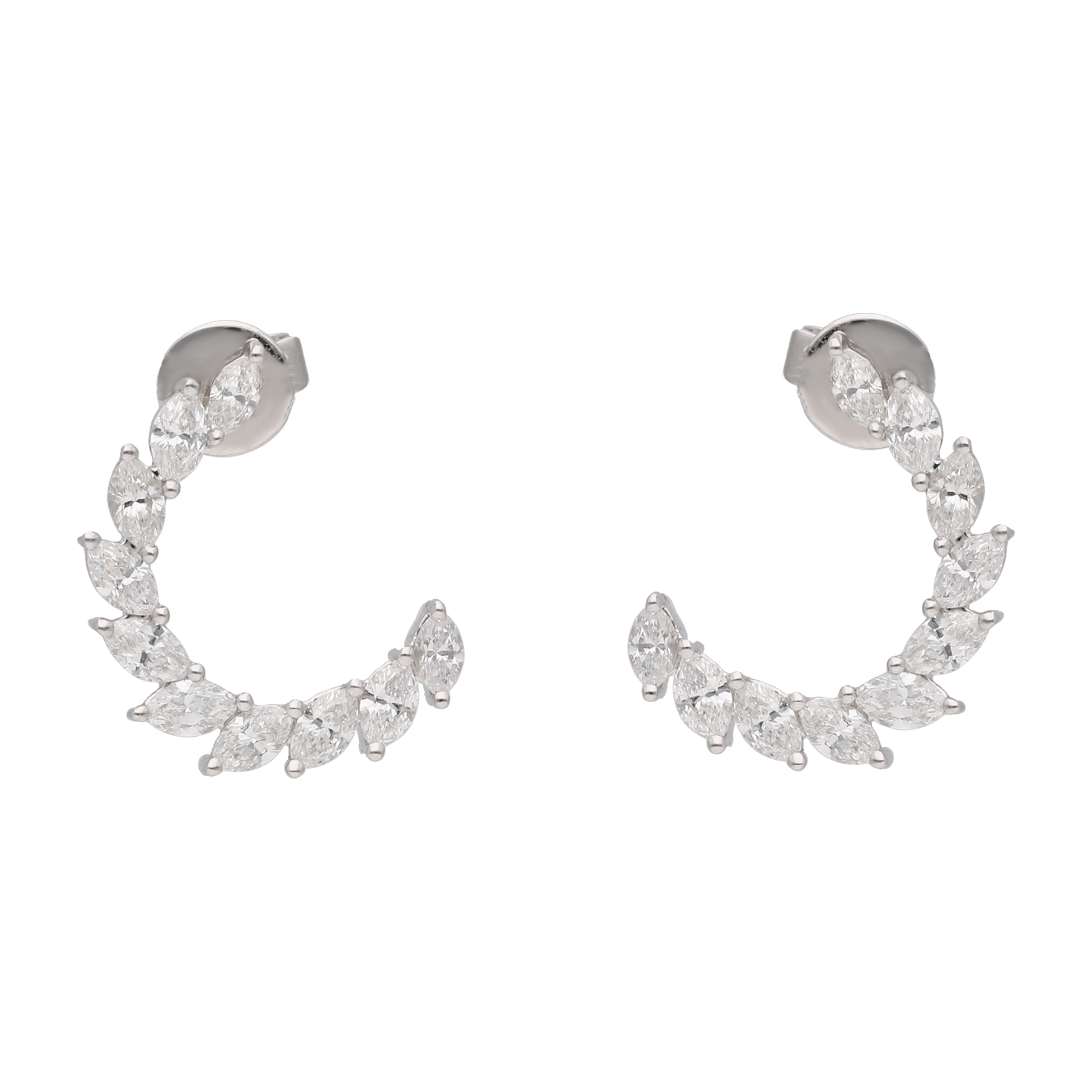 Aretes marquise 14K