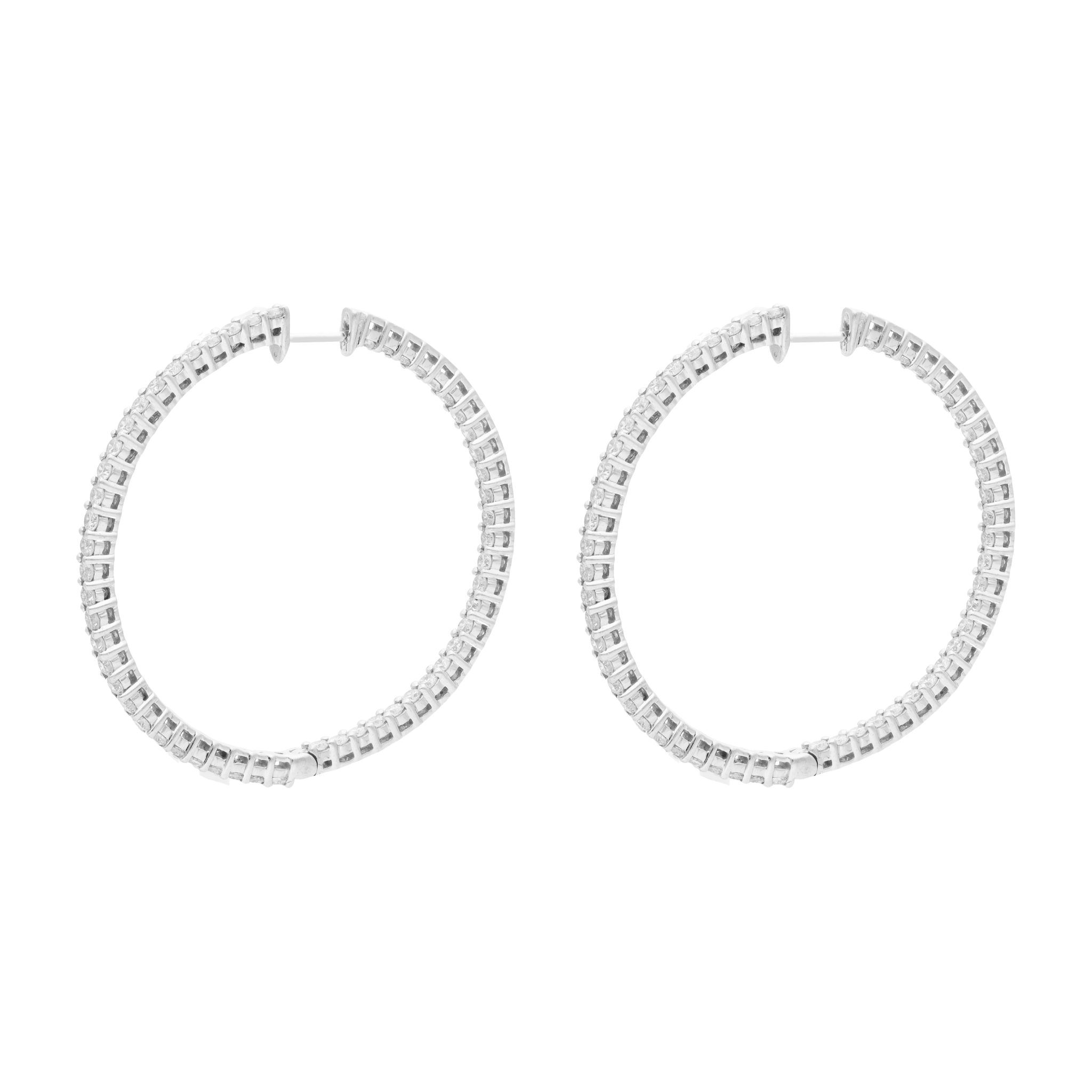 Arracadas completas grandes brillantes 18K