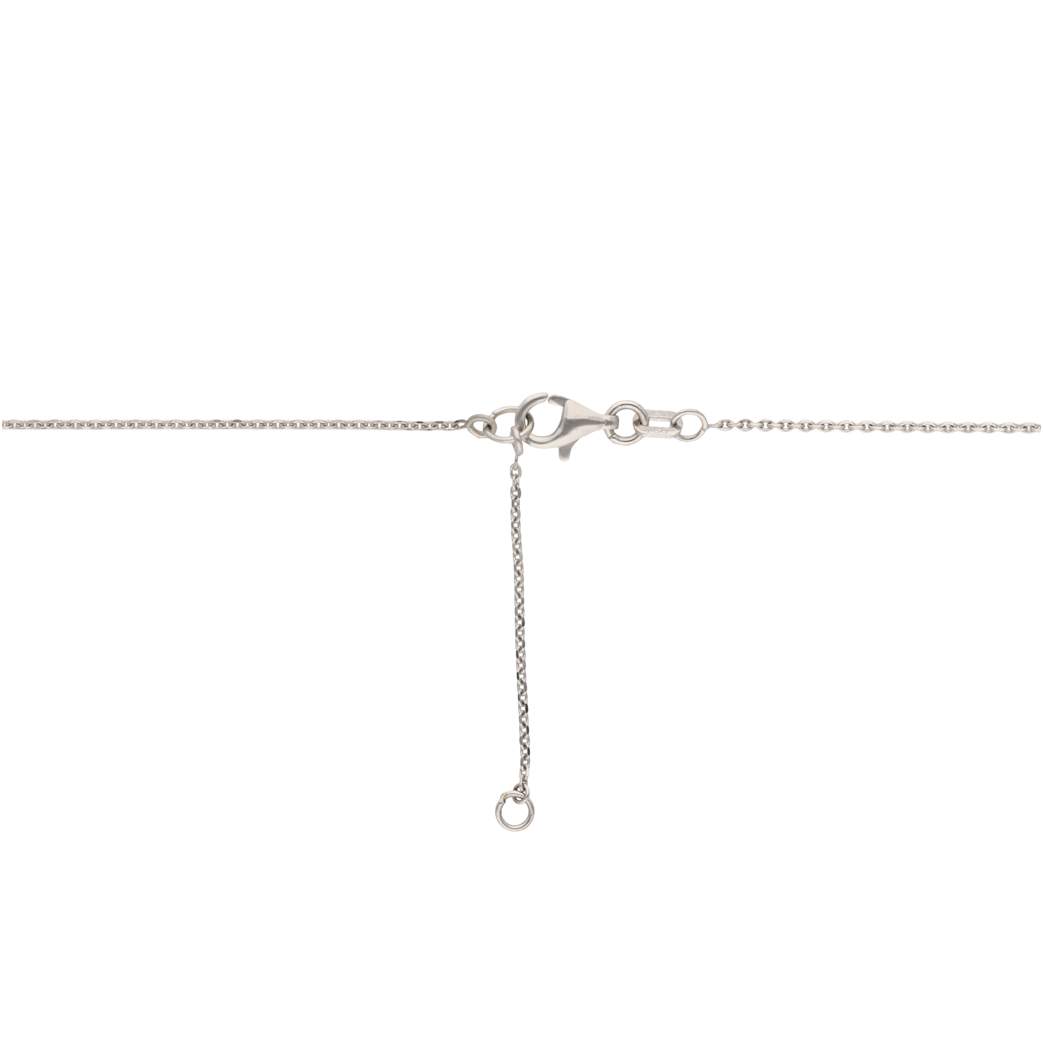 Collar zafiro pera y diamantes 18K