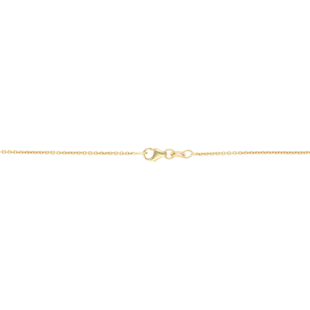 Collar calabazo diamantes pave 18K
