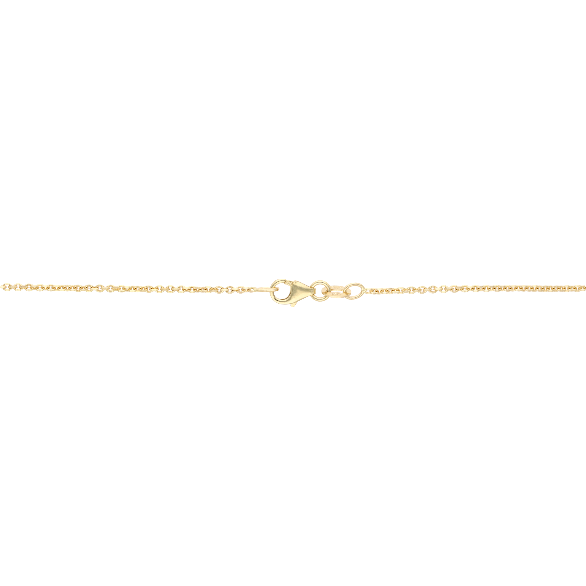 Collar calabazo diamantes pave 18K