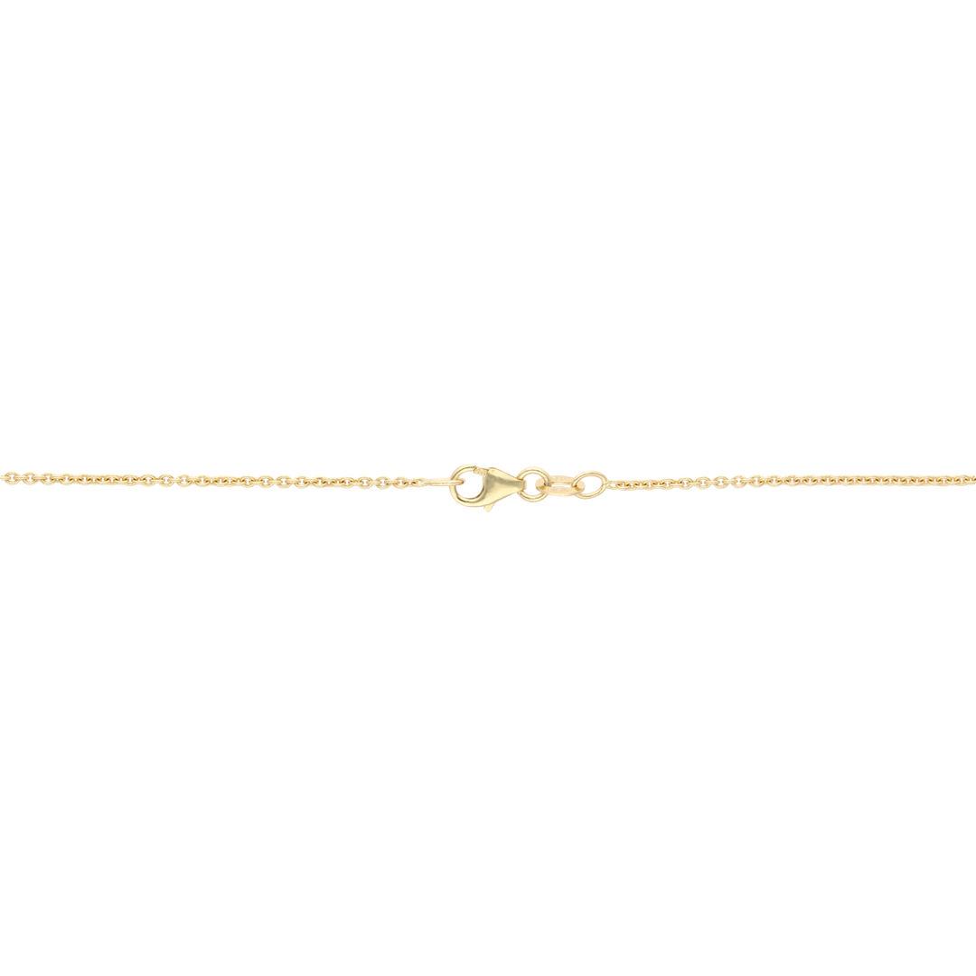 Collar calabazo diamantes pave 18K