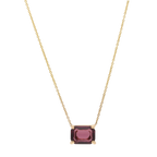 Collar amatista oro amarillo 14K