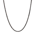 Tennis necklace brillantes negros 14K