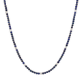 Tennis necklace zafiros y brillantes 14K