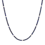 Tennis necklace zafiros y brillantes 14K