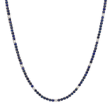 Tennis necklace zafiros y brillantes 14K