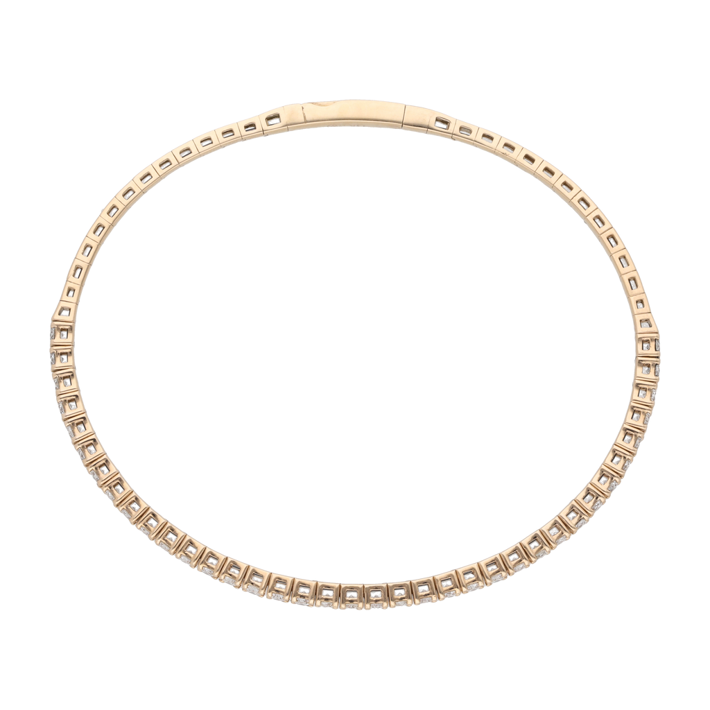 Aro flexible brillantes 14K