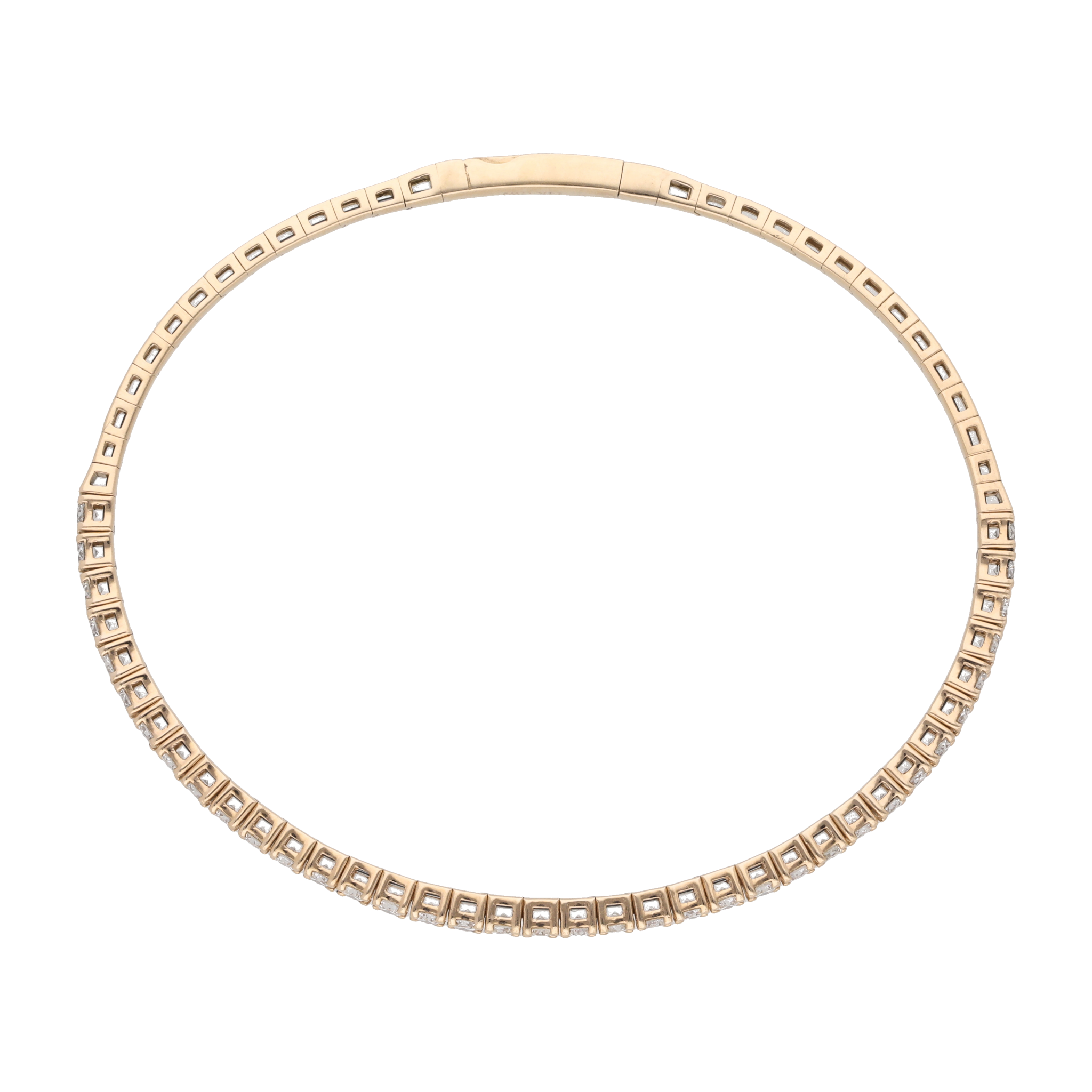 Aro flexible brillantes 14K