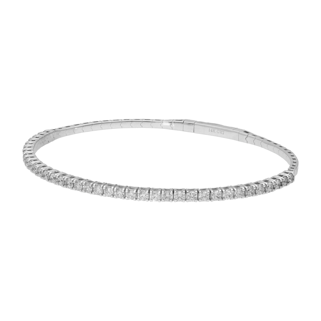 Aro flexible brillantes 14K