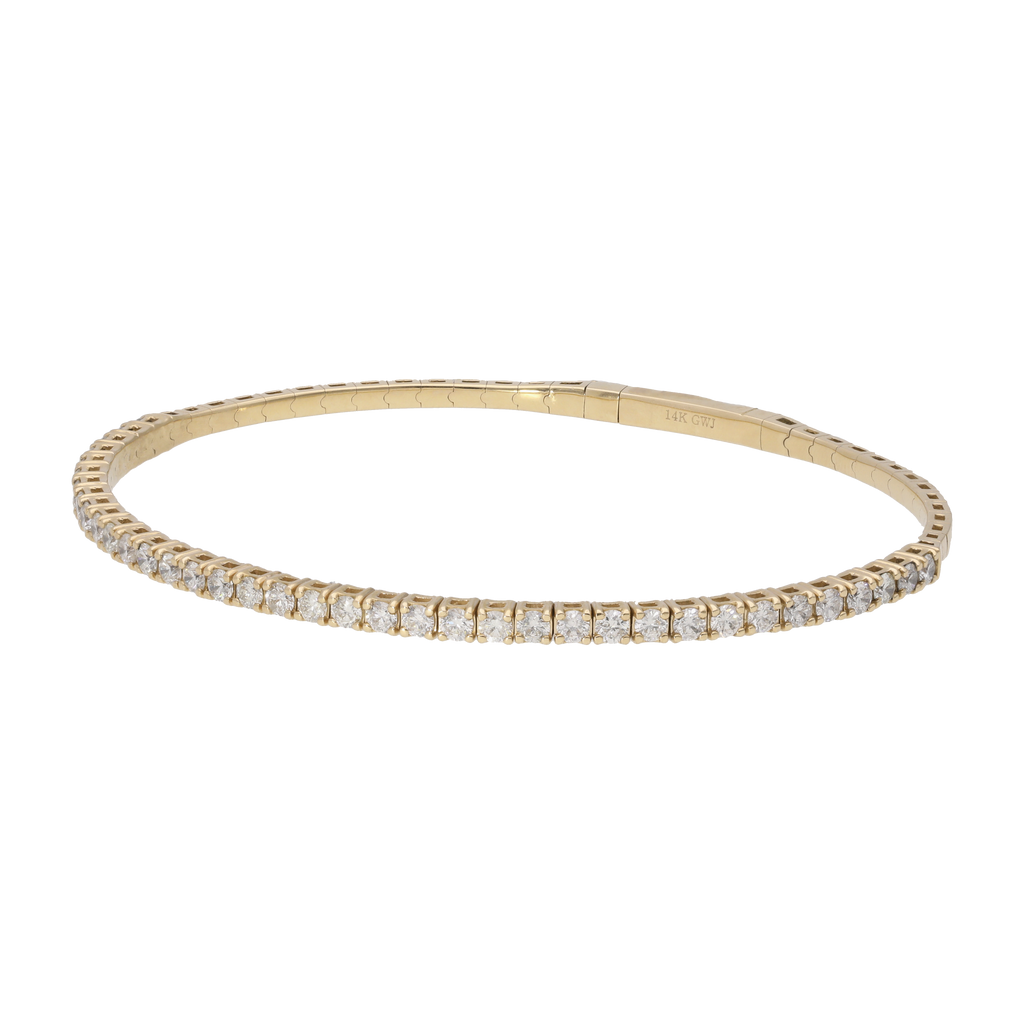 Aro flexible brillantes 14K