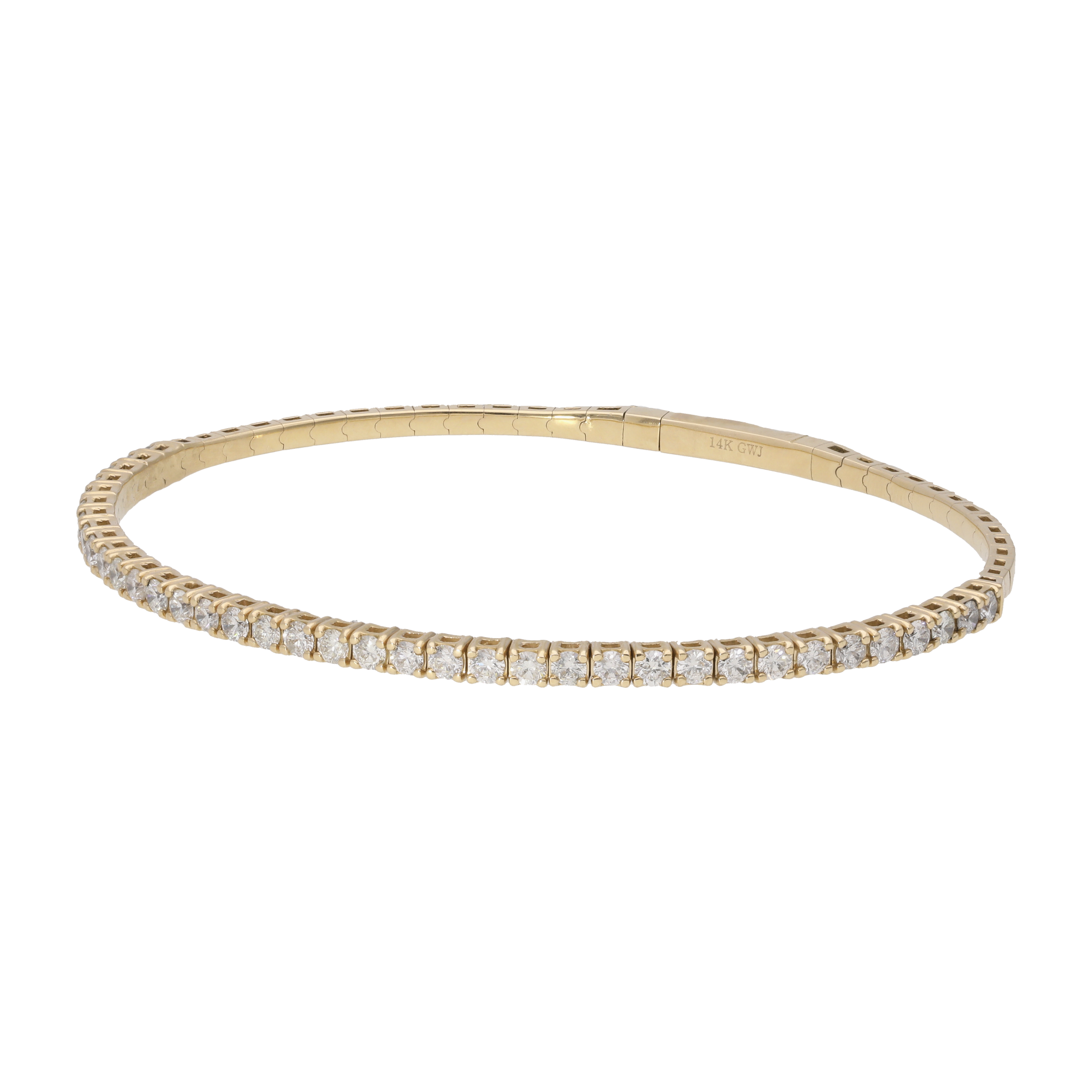 Aro flexible brillantes 14K