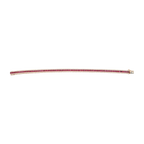 Pulsera rubíes princess y brillantes oro rosa 18K
