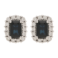 Broquel zafiro y bisel brillantes