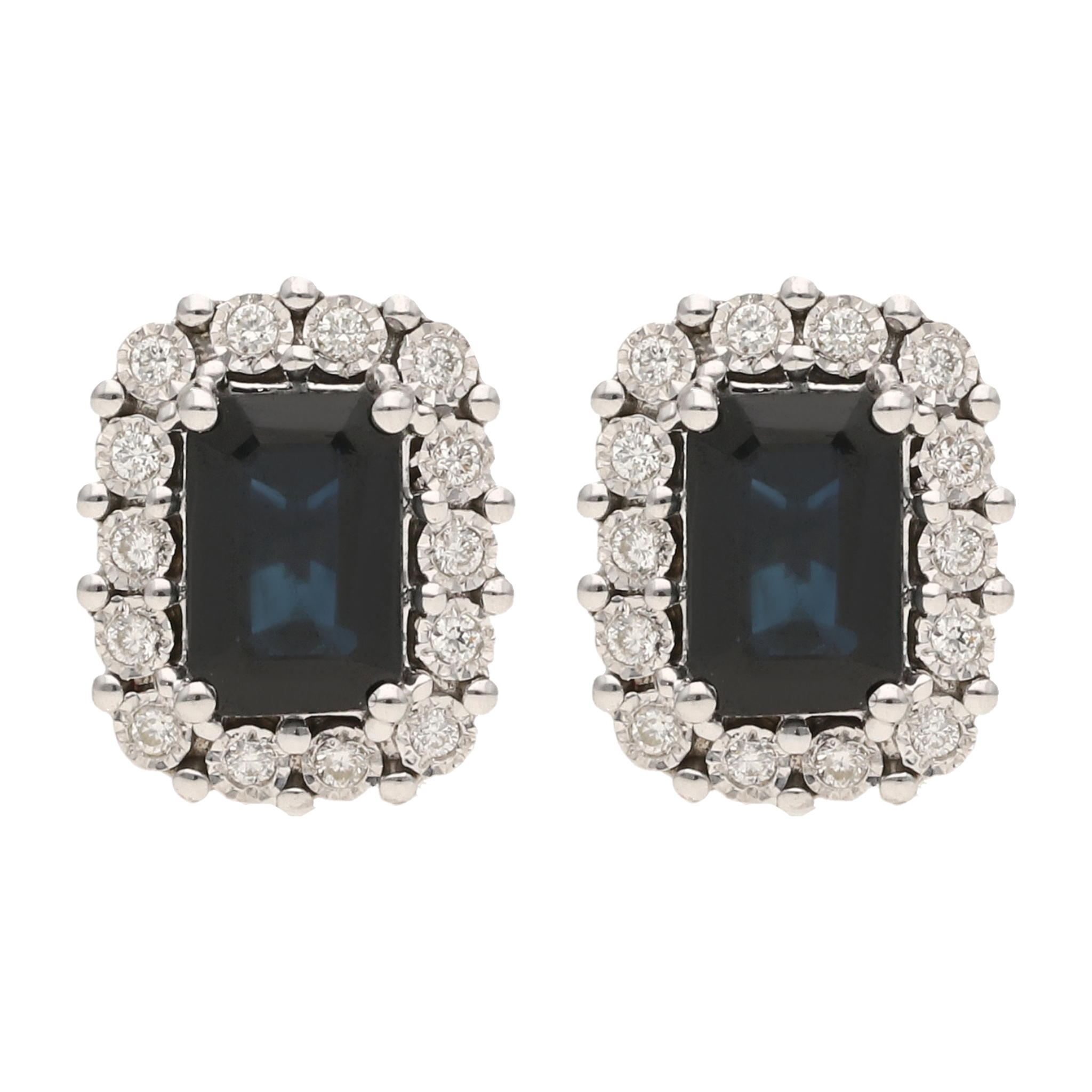 Broquel zafiro y bisel brillantes