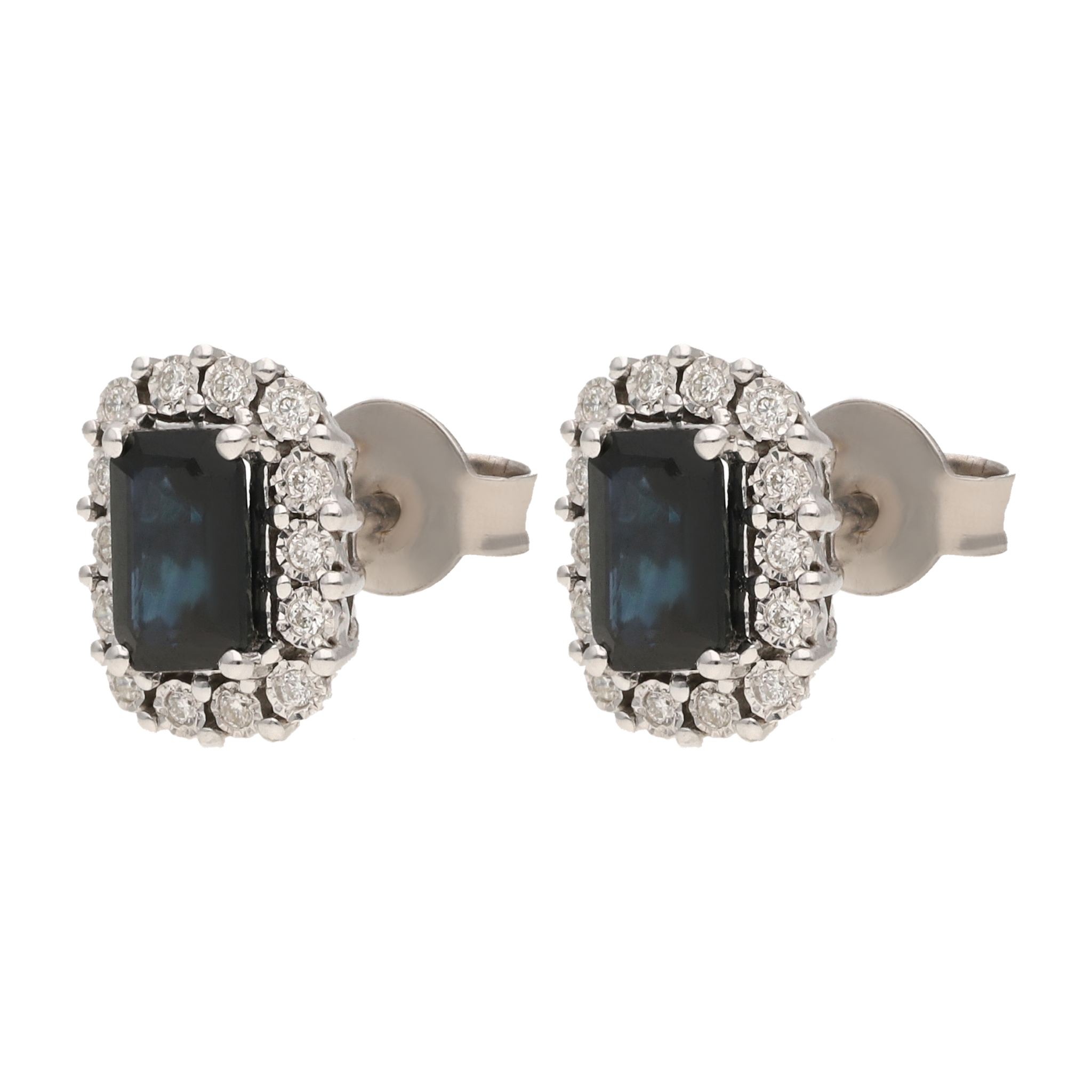 Broquel zafiro y bisel brillantes