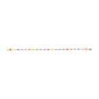 Pulsera multicolor semipreciosas y diamantes 14K