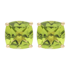 Broquel peridot oro amarillo 14K