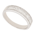 Churumbela baguettes y brillantes 14K