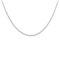 Tipo tennis necklace mitad diamantes 14K