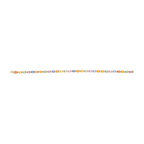 Pulsera multicolor semipreciosas y diamantes 14K