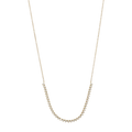 Collar sonrisa grande brillantes 14K