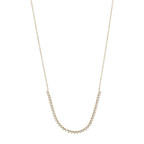 Collar sonrisa grande brillantes 14K