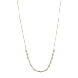 Collar sonrisa grande brillantes 14K