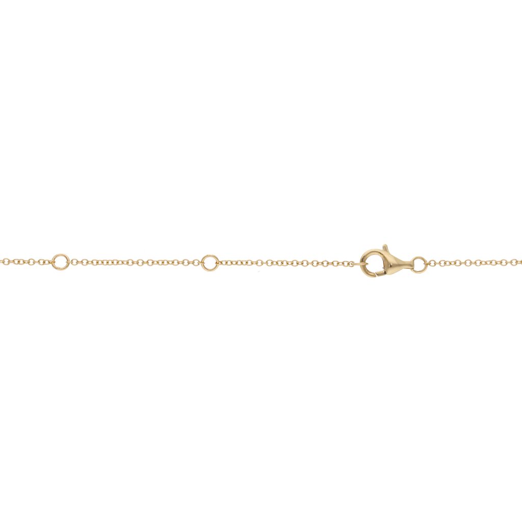Collar sonrisa grande brillantes 14K