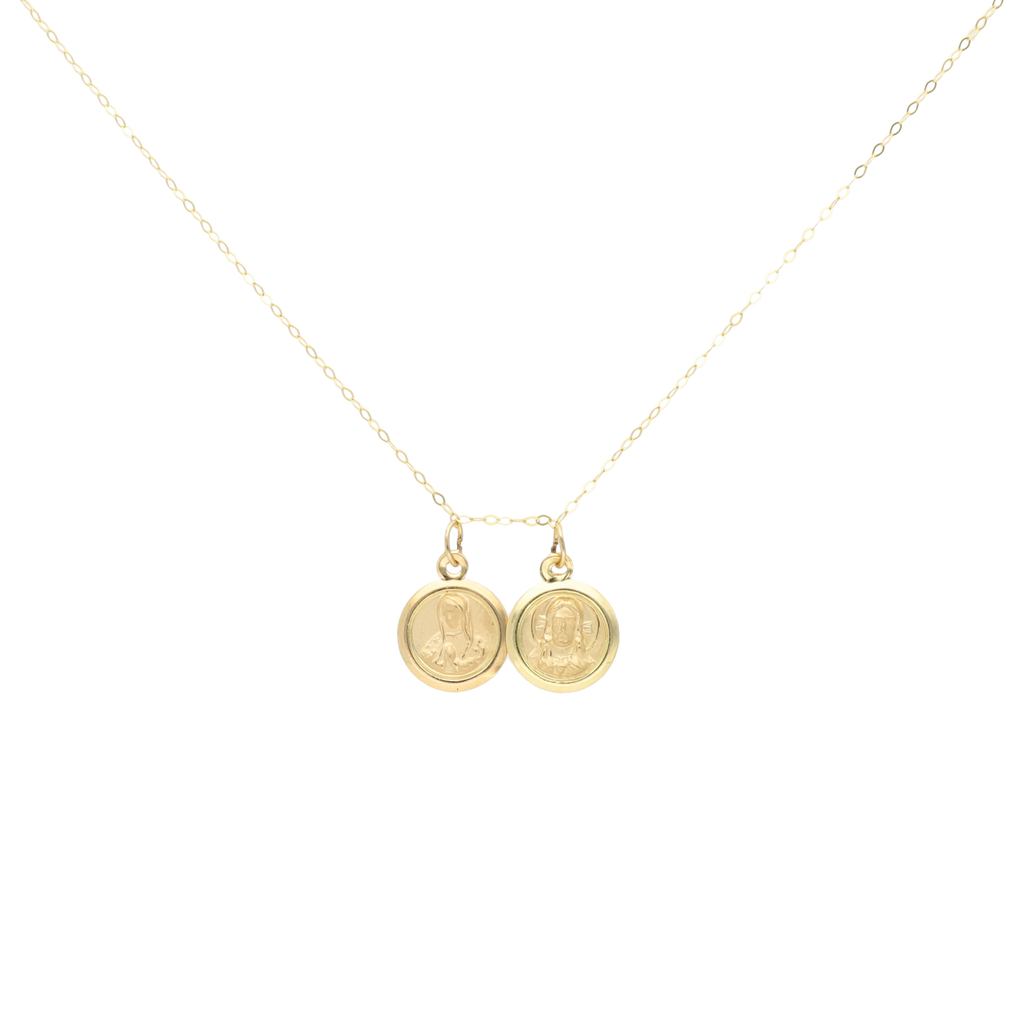 Collar escapulario redondo busto Guadalupe 10K