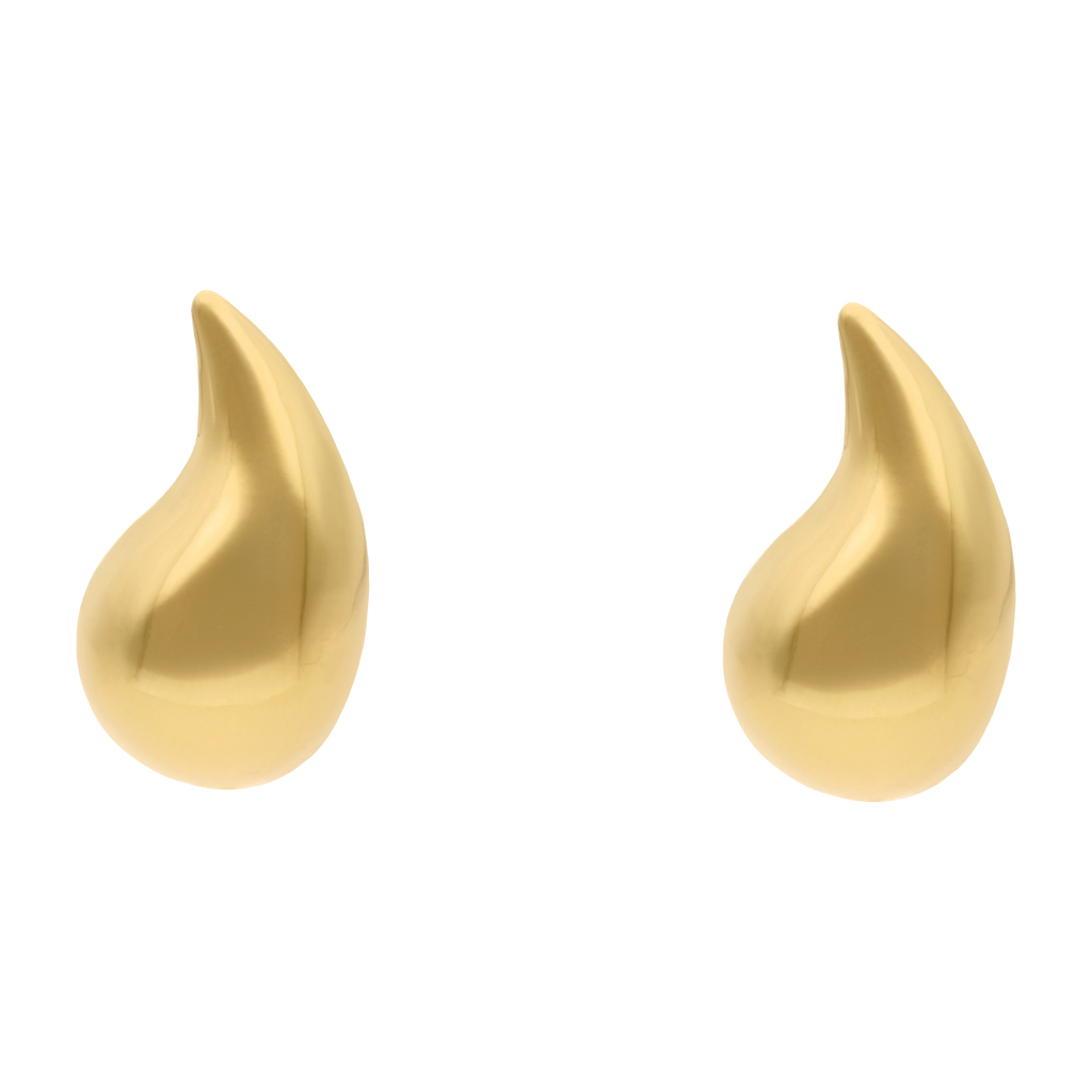 Broquel gota en oro amarillo 10K