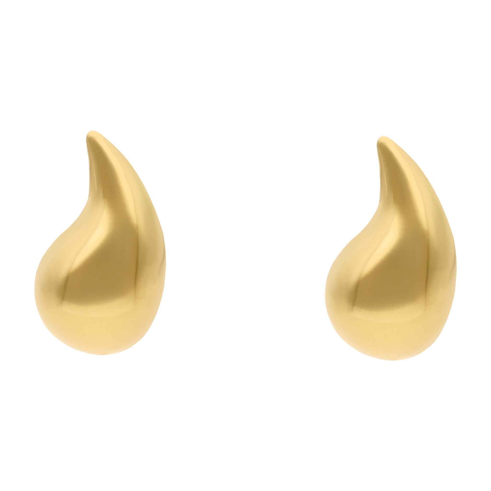 Broquel gota en oro amarillo 10K