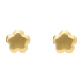 Broquel flor oro amarillo 10K