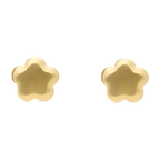 Broquel flor oro amarillo 10K