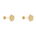 Broquel flor oro amarillo 10K