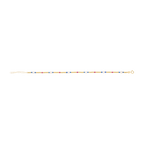 Pulsera perlas colores bolitas oro 14K