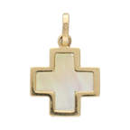 Cruz madre perla 14K