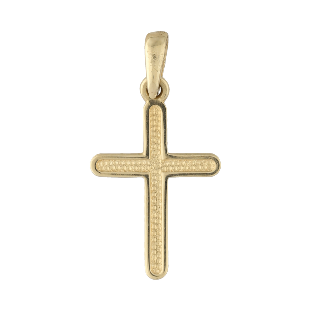 Cruz oro amarillo 14K