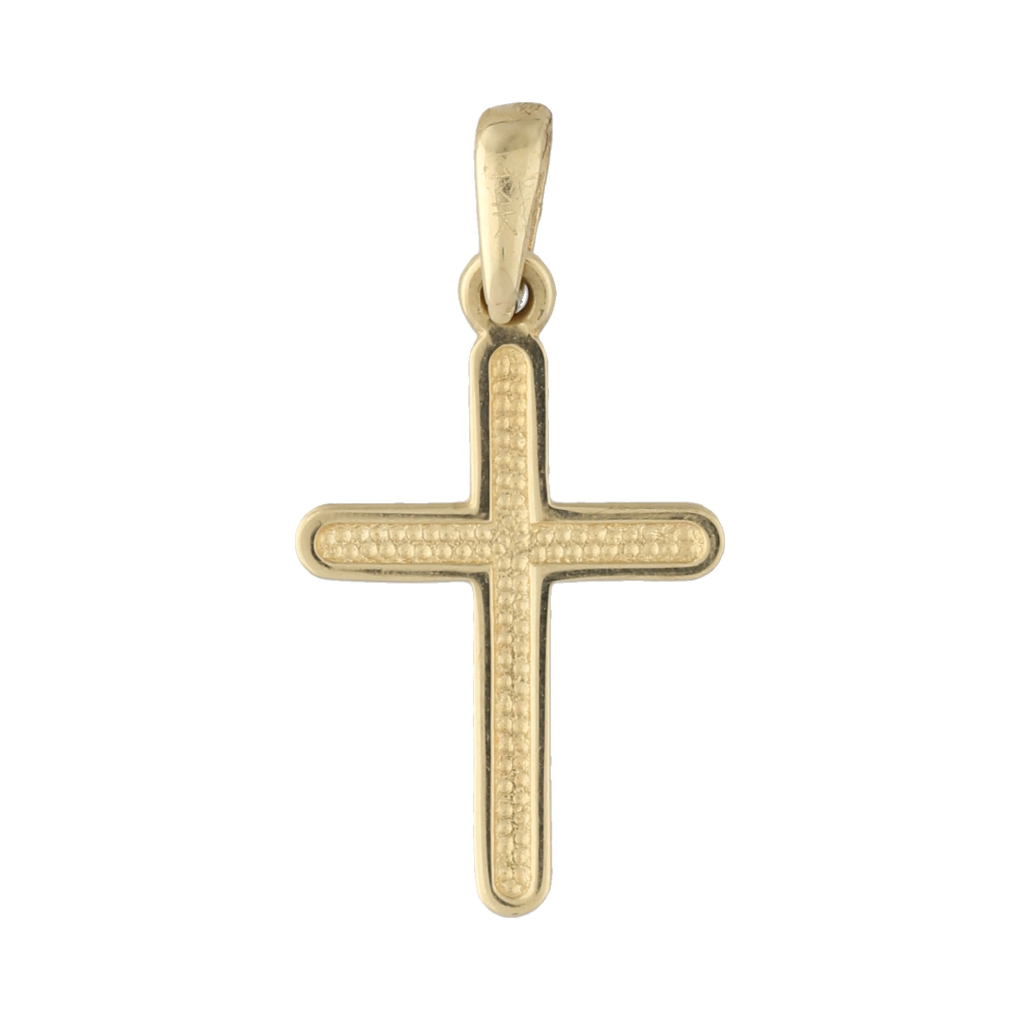 Cruz oro amarillo 14K